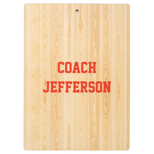 Gepersonaliseerde Gym Clipboard voor Coaches Klembord (Achterkant)