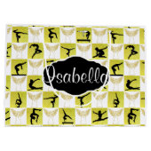 GEPERSONALISEERDE GYMNAST KERSTENGEL CADEAUZAK LARGE CADEAUTASJE (Achterkant)