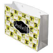 GEPERSONALISEERDE GYMNAST KERSTENGEL CADEAUZAK LARGE CADEAUTASJE (Achterkant Gekanteld)