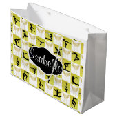 GEPERSONALISEERDE GYMNAST KERSTENGEL CADEAUZAK LARGE CADEAUTASJE (Voorkant Gekanteld)