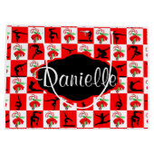 GEPERSONALISEERDE GYMNAST KERSTSNOEPJE RIET CADEAU GROOT CADEAUZAKJE (Achterkant)