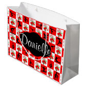 GEPERSONALISEERDE GYMNAST KERSTSNOEPJE RIET CADEAU GROOT CADEAUZAKJE (Achterkant Gekanteld)