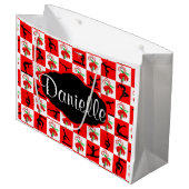 GEPERSONALISEERDE GYMNAST KERSTSNOEPJE RIET CADEAU GROOT CADEAUZAKJE (Voorkant Gekanteld)