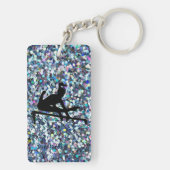 GEPERSONALISEERDE GYMNASTIEK Acryl Sleutelhanger (achterkant)