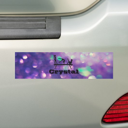 GEPERSONALISEERDE GYMNASTIEK BUMPERSTICKER (Op auto)