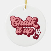 Gepersonaliseerde Gymnastiek Decoratie, Aangepaste Keramisch Ornament (Voorkant)