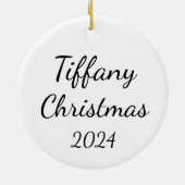 Gepersonaliseerde Gymnastiek Decoratie, Aangepaste Keramisch Ornament (Achterkant)