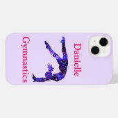 Gepersonaliseerde Gymnastiek Handspring iPhone Hoesje (Achterkant horizontaal)