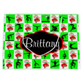 GEPERSONALISEERDE GYMNASTIEK KERSTCADEAU TAS LARGE CADEAUTASJE (Voorkant)