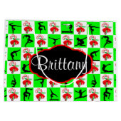 GEPERSONALISEERDE GYMNASTIEK KERSTCADEAU TAS LARGE CADEAUTASJE (Achterkant)