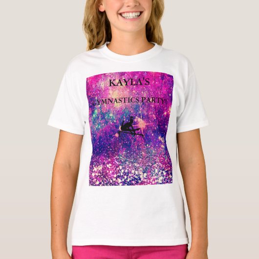 GEPERSONALISEERDE GYMNASTIEK PARTIJ T-SHIRT (Voorkant)