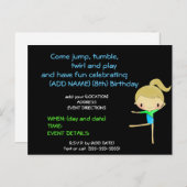 Gepersonaliseerde Gymnastiek Party uitnodigingen (Voorkant / Achterkant)