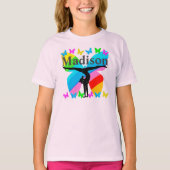  GEPERSONALISEERDE GYMNASTIEK REGENBOOG T SHIRT (Voorkant)