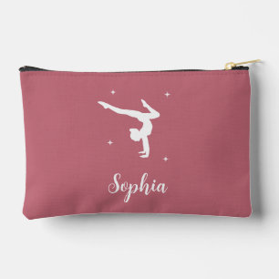 Gepersonaliseerde gymnastiek roze meisje make-up etui