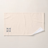 Gepersonaliseerde H Initiaal Silver Monogram Jouw  Bad Handdoek (Handdoek)