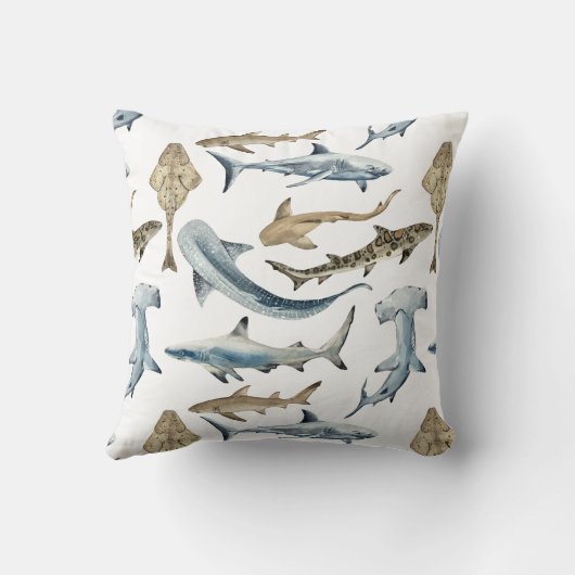 Gepersonaliseerde haaien kussen (Achterkant)
