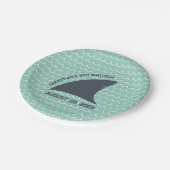 Gepersonaliseerde haaienvin Bord | Aqua & White Wa (Gekanteld)