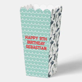 Gepersonaliseerde haaienvoorkeur Treat Box Bedankdoosjes