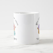 Gepersonaliseerde haakgaren grote koffiekop (Voorkant)