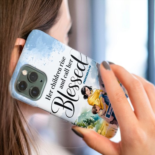 Gepersonaliseerde Haar Kinderen Stijgen Christelij Case-Mate iPhone Case