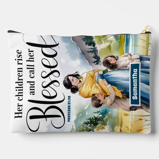 Gepersonaliseerde Haar Kinderen Stijgen Christelij Etui (Achterkant)