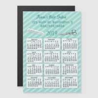 Gepersonaliseerde Hair Salon Mini Kalender Magnet