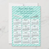 Gepersonaliseerde Hair Salon Mini Kalender Magnet  Magnetische Uitnodiging (Voorkant)