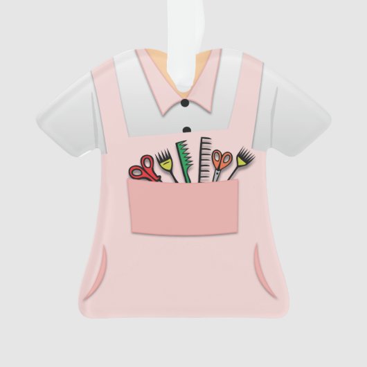 Gepersonaliseerde hairdresser Beautician Ornament (voorkant)