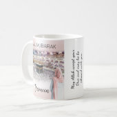 Gepersonaliseerde Hajj Mubarak Koffie Mok Hajj Gif (Voorkant links)