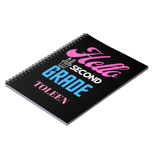 Gepersonaliseerde Hallo Tweede rang Notitieboek (Linkerzijde)