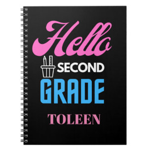 Gepersonaliseerde Hallo Tweede rang Notitieboek