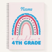Gepersonaliseerde Hallo vierde rang Notitieboek (Voorkant)