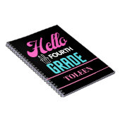 Gepersonaliseerde Hallo vierde rang Notitieboek (Rechterzijde)