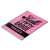 Gepersonaliseerde Hallo vijfde graad Notitieboek (Linkerzijde)