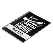 Gepersonaliseerde Hallo vijfde graad Notitieboek (Linkerzijde)