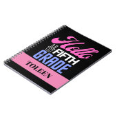 Gepersonaliseerde Hallo vijfde graad Notitieboek (Linkerzijde)
