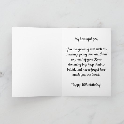 Gepersonaliseerde Halloween 16e verjaardag kleindo Kaart (Binnen)