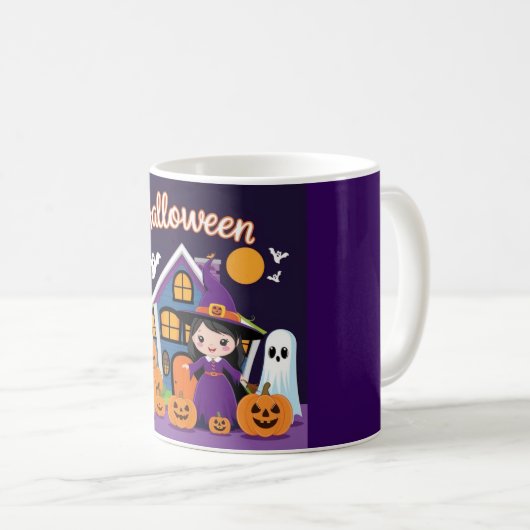 Gepersonaliseerde Halloween cadeaus voor vrienden  Koffiemok (Voorkant rechts)