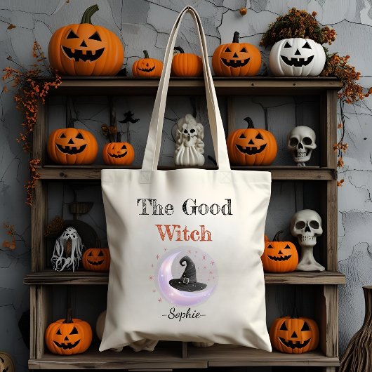 Gepersonaliseerde Halloween Canvas tas - De Goede