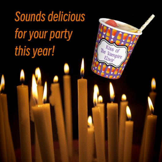 Gepersonaliseerde Halloween Crazy Candy Corn Papieren Bekers