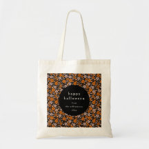 Gepersonaliseerde Halloween Floral Herfst Treat Pa