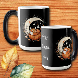 Gepersonaliseerde Halloween Fox en Ghost Magische Mok