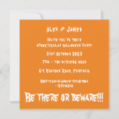 Gepersonaliseerde Halloween Geesten, Pompoenen en  Kaart (Achterkant)