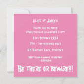 Gepersonaliseerde Halloween Geesten, Pompoenen en Kaart (Achterkant)