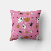 Gepersonaliseerde Halloween Geesten, Pompoenen en  Kussen (Achterkant)