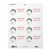 Gepersonaliseerde Halloween Geesten Schedel Bloeme Etiket (Full Sheet)