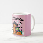 Gepersonaliseerde Halloween geschenken voor vriend Koffiemok (Voorkant rechts)