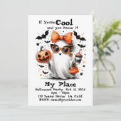 Gepersonaliseerde Halloween Ghost Funny Adult Kaart (Staand voorkant)