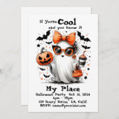 Gepersonaliseerde Halloween Ghost Funny Adult Kaart (Voorkant / Achterkant)