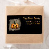 Gepersonaliseerde Halloween Ghosts Pumpkin Etiket (Insitu)